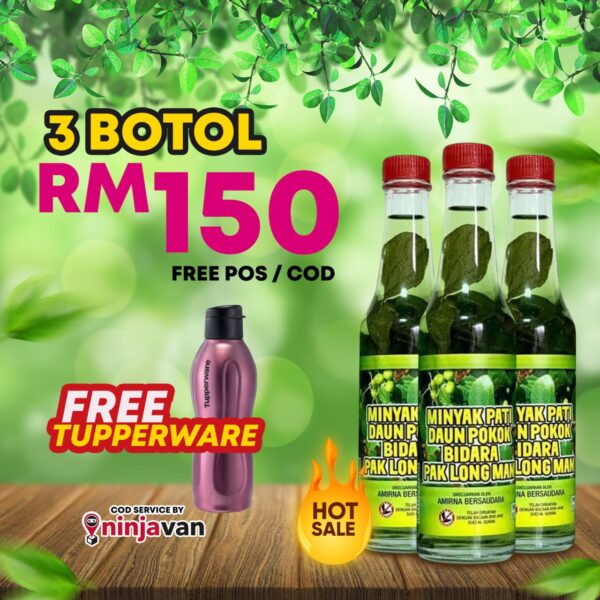 (PAKEJ 1 BOTOL) Minyak Bidara - Image 3