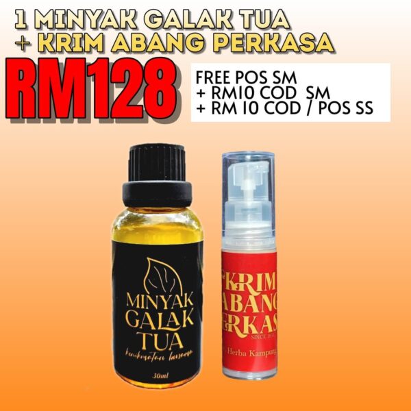 PAKEJ COMBO MINYAK + KRIM